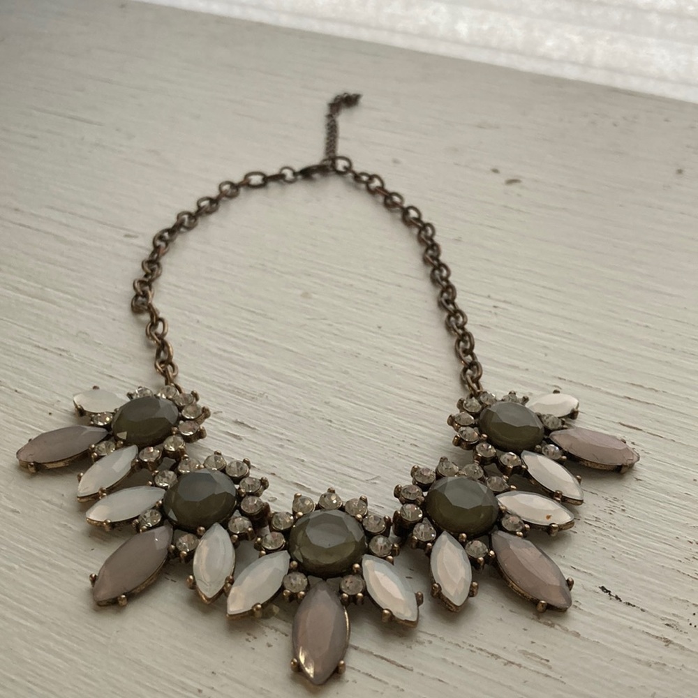Francesca’s gray statement necklace